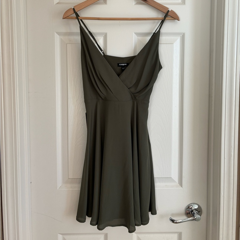 Express Army Green Dress